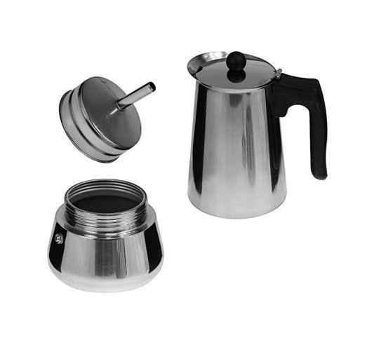 Гейзерна кавоварка з нержавіючої сталі на 6 чашок (330мл) GC-EB-6081 фото