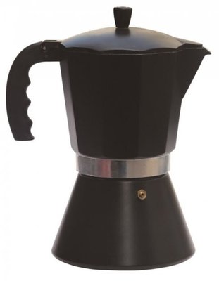 Гейзерная кофеварка алюминиевая черная на 6 чашек (300мл) GC-EB-6181 фото