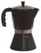Гейзерная кофеварка алюминиевая черная на 6 чашек (300мл) GC-EB-6181 фото 1