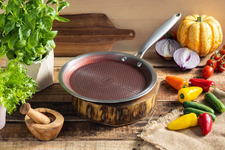 Сковорода для млинців "Бордо" тришарова з нержавіючої сталі 24см PANEB-80041 фото